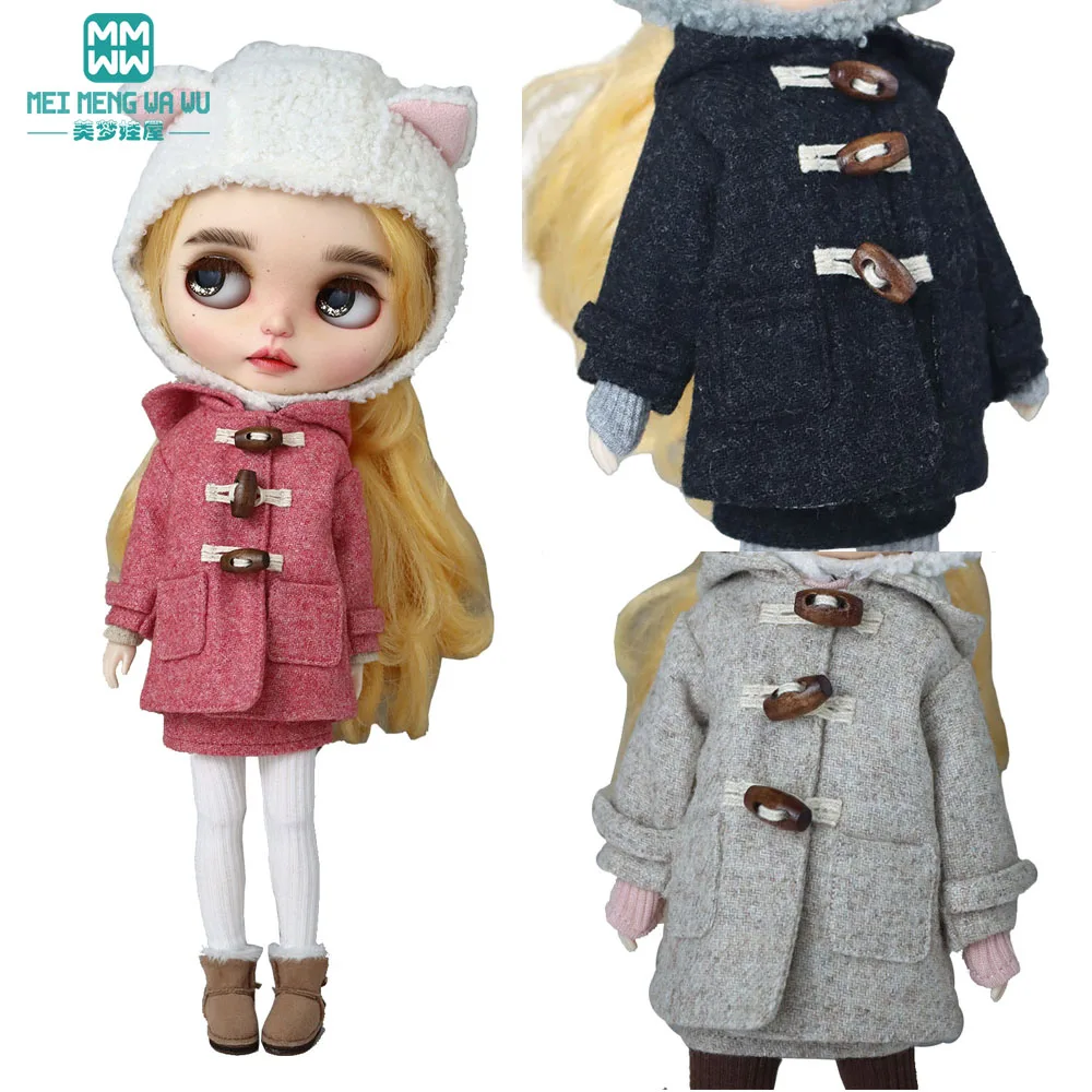 

mini Toys Doll clothes Fashion wool coat 28cm Blyth Azone OB22 OB24 gift