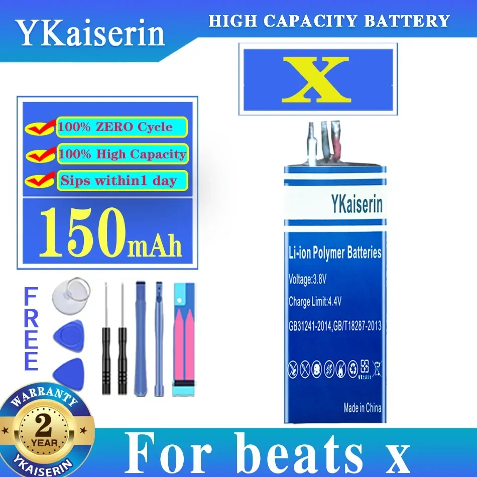 

New Replacement 150mAh Battery for Beats X Headset Battery YU10448-16002,A1773 Batterij + Track NO