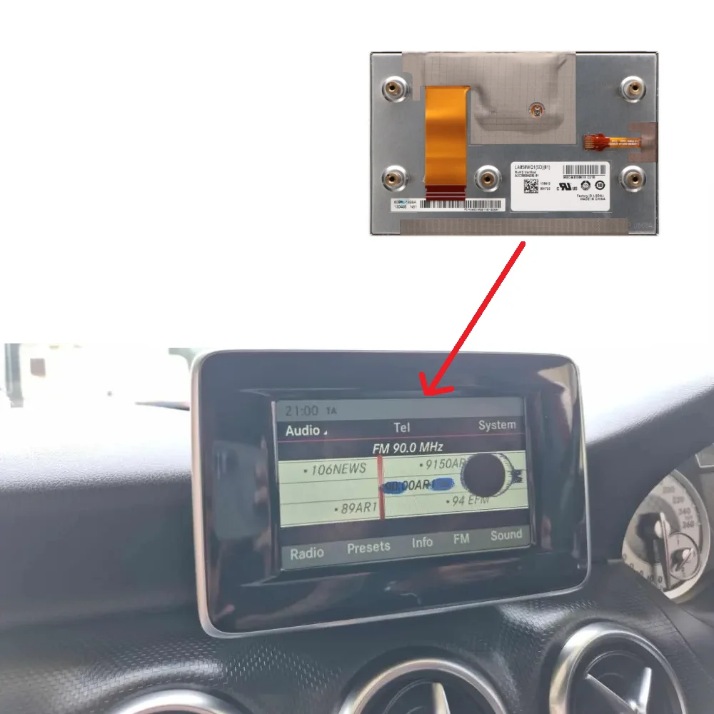 LA058WQ1-SD01 LA058WQ1（SD）（01）5.8 inch LCD Display For Mercedes Benz W246 2013 2014 Radio navigation Screen
