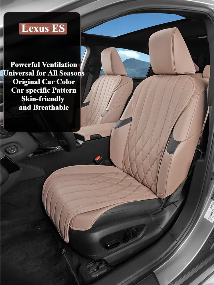 For Lexus ES200 ES300h ES260 Nappa Leather Car Seat Cover Soft Auto Seat Cushion Chair Protector Pad Car Interior Seat Accessory