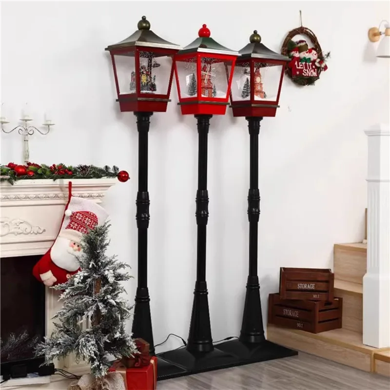 زينة عيد الميلاد لاكي سنو أضواء مسار عيد الميلاد زينة عيد الميلاد اكسسوارات أضواء الموسيقى