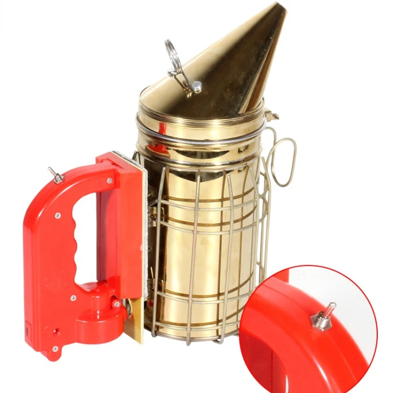 Smoker beekeeping special fumigation drive lithium battery electric fumigator stainless steel bee tools send smoke bomb