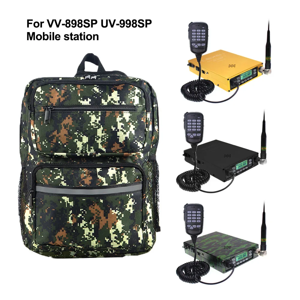 Imagem -02 - Anysecu Náilon Presunto Rádio Caça Bolsa Mochila ao ar Livre Apto para Leixen Vv898sp Uv-998sp Backpackable Rádio Móvel Acampamento Caminhadas