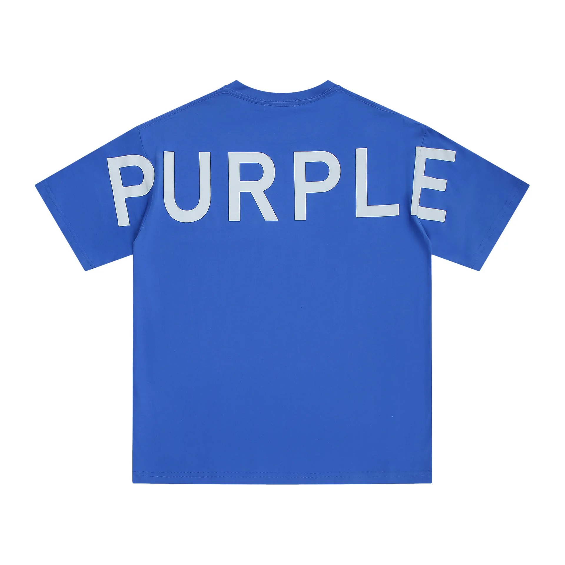 New spring summer foreign trade beauty tide classic logo back Purple letter print short sleeve t shirt