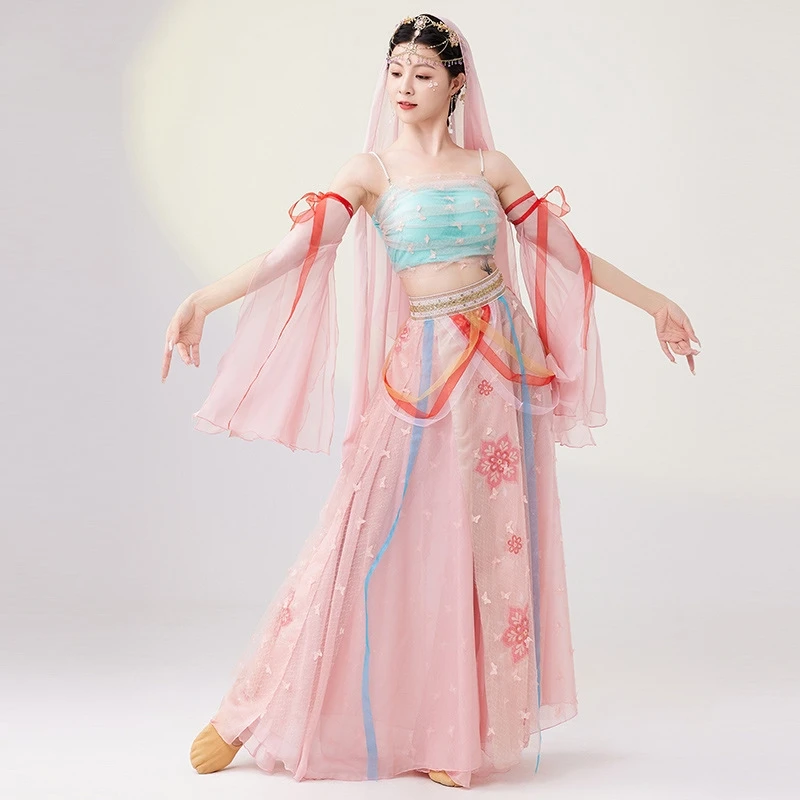 2025 New Western Regions Han And Tang Dance Dress Costume Western Exotic Women Costume Dunhuang Flying Apsaras Costume - Exquis