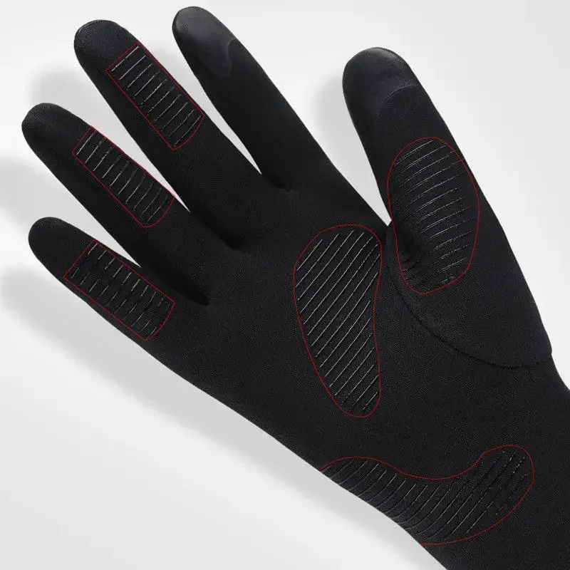 Guanti caldi invernali impermeabili guanti da esterno antivento addensare guanti caldi guanti Touch Screen guanti da ciclismo sportivi da uomo Unisex