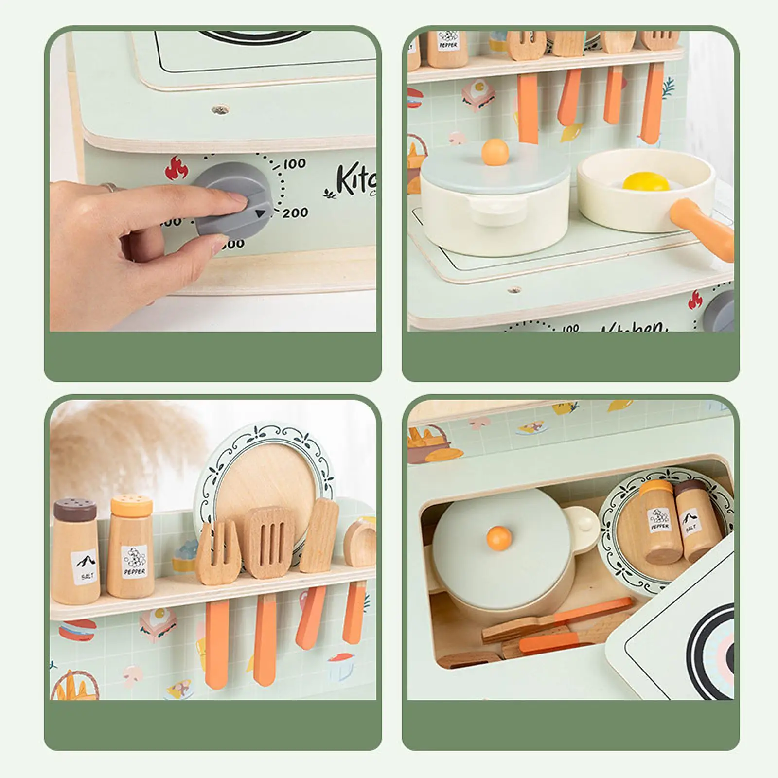 ミニチュアシミュレーションキッチンおもちゃキッチンプレイセットギフト就学前 DIY モデル