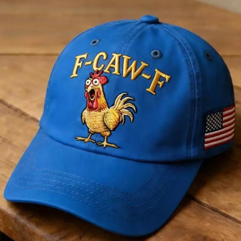 Stylish Chick Themed Cotton Baseball Cap Comfortable And Curved Brimmed Seasonal Hat For Everyday Use 