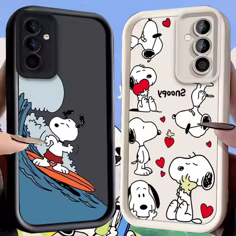 S-Snoopy Case for Samsung Galaxy A53 A50 A50S A36 5G A35 A34 A33 A32 A30 A26 A24 A23 A22 A20 A16 A15 A14 A13 A12 4G A06 Cover