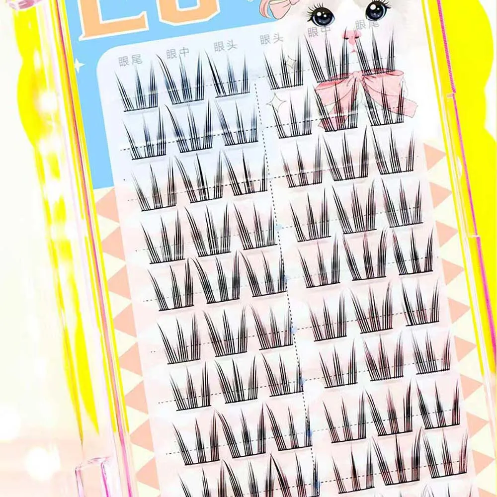 C Curl Individual Cluster Eyelashes 10-13mm Natural Fluffy False Eyelashes Lashes Extension Long Lasting