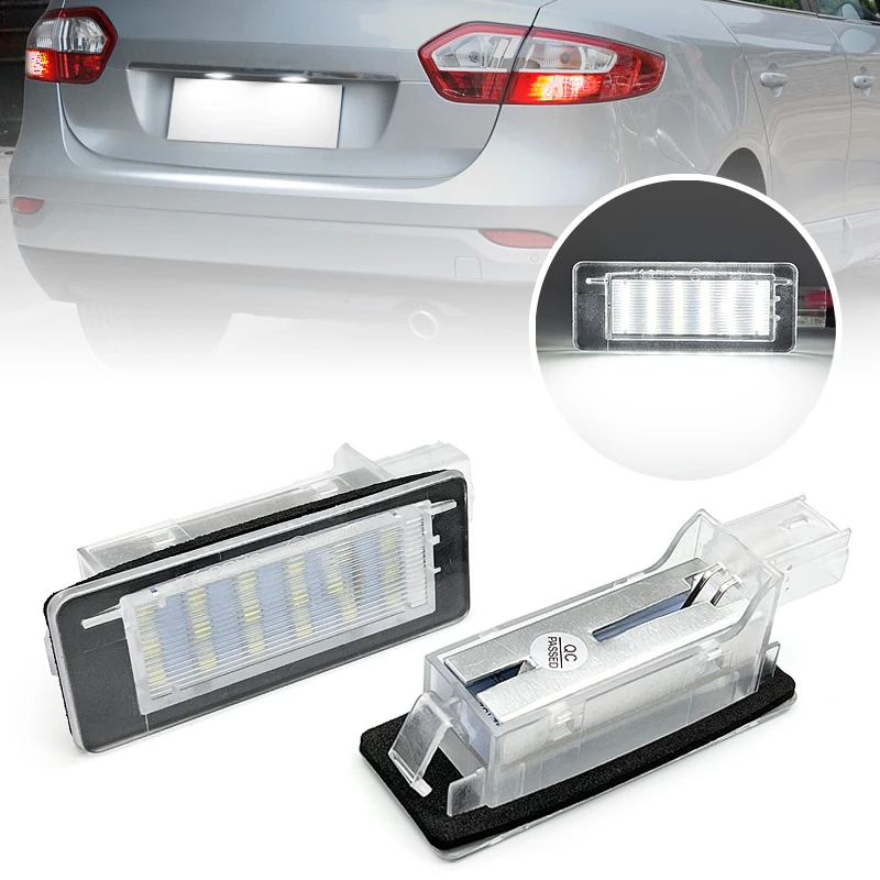 LED License Plate Light For Renault Espace Scenic Laguna Fluence Captur Modus For Dacia Duster Lodgy Logan MCV OEM 8200013577