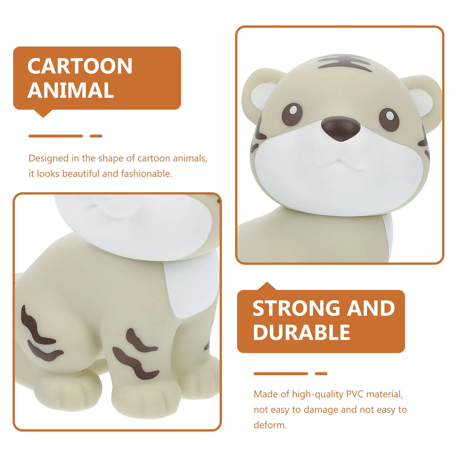 

Door Stop Collision Preventer Cartoon Blocker Tiger Punch- Wedge Weighted Stopper Decorative Cute Stoppers Kid Animal