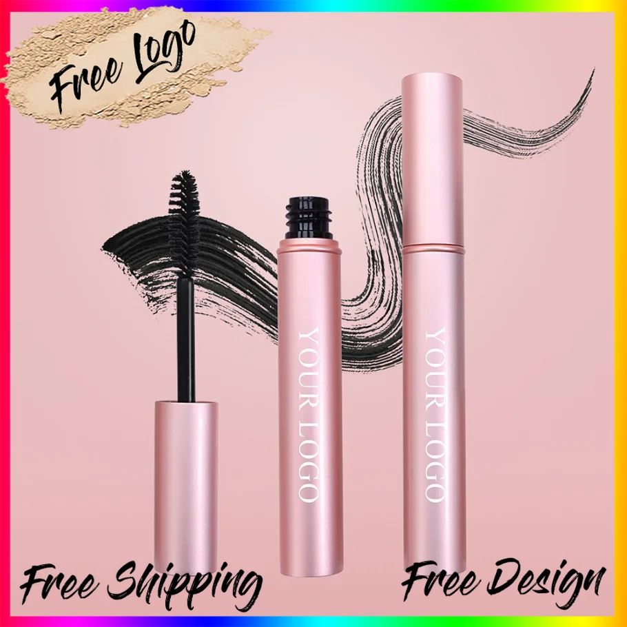 

Vegan Makeup Custom Logo Mascara Wholesale Private Label Waterproof Mascara Jet Black Long Thick Curl No Smudge Formula