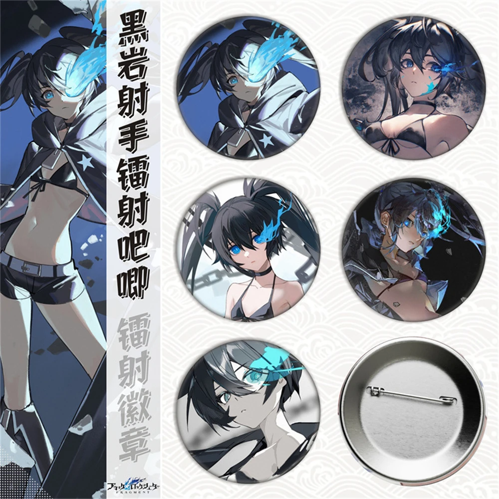 

58 мм аниме ЧЕРНЫЙ ★ Рок-шоу Kuroi Mato Косплей Костюм Значок Булавка SPTE Жесть Брошь ﻿ Опора Gilf