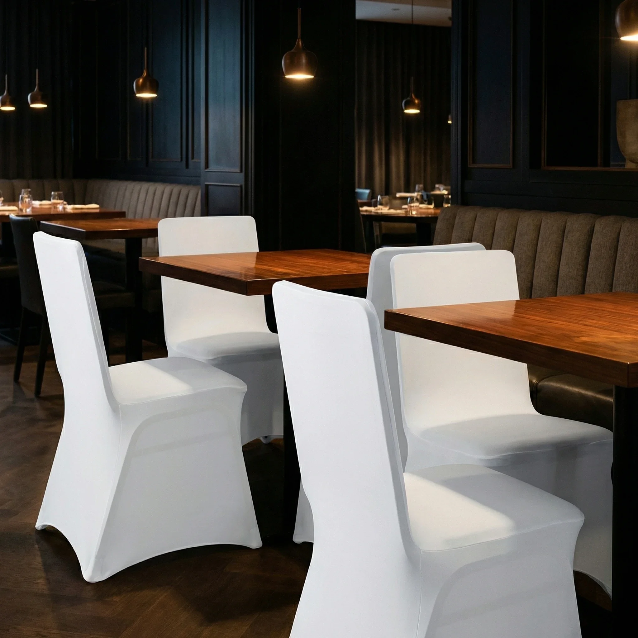 

KEEHOME Matte Chair Covers for Weddings, Including Stretch Slipcovers, Modern Designs, Available in Packs of 50, 100, 150, Or 5.08 meter