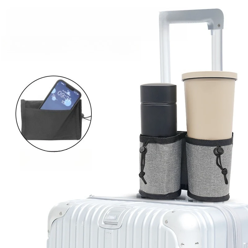 

Сверхмощный подстаканник для дорожного багажа с регулируемой высотой и открытым верхом для поездок на работу в аэропорту, деловых поездок и ежедневного использования