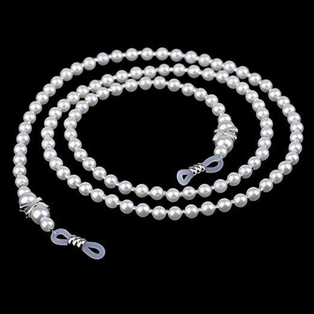 

2Pcs Pearl Eyeglasses Chain Fashion Eyewear Retainer Strap Glasses Cord Sunglasses Holder Prevent Falling Eyewear Retainer Strap
