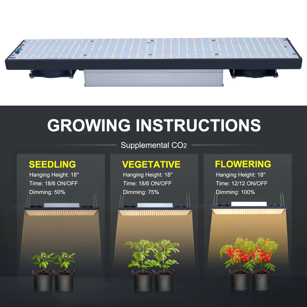 Indoor and outdoor 240W LED growth lamp, dimmable full spectrum lamp, plant hydroponic growth lamp