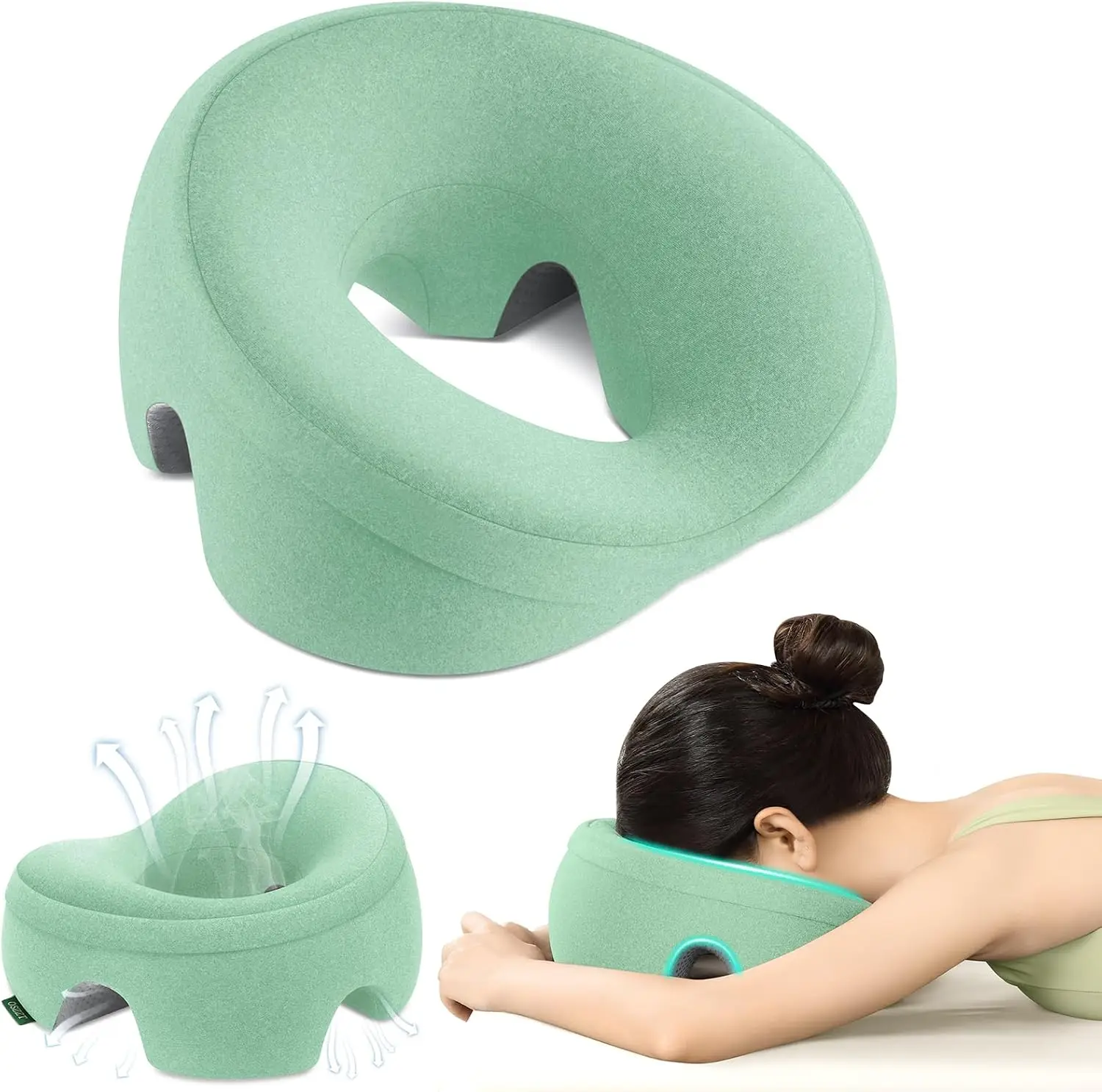Super Soft Face Down Pillow Neck Support Massage Face Pillow Massage Chair Headrest Support Face Pillow Cradle Cushion Pillow