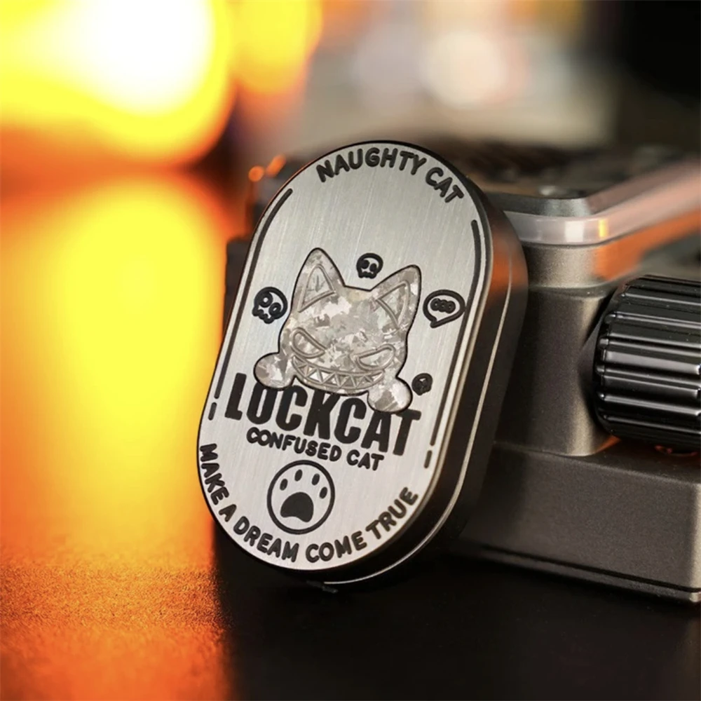 Grumpy Cat Rhythm Slider EDC Fidget Spinner Stainless Steel Anti Stress Toys ADHD Anxiety Relief Sensory Focus Toys