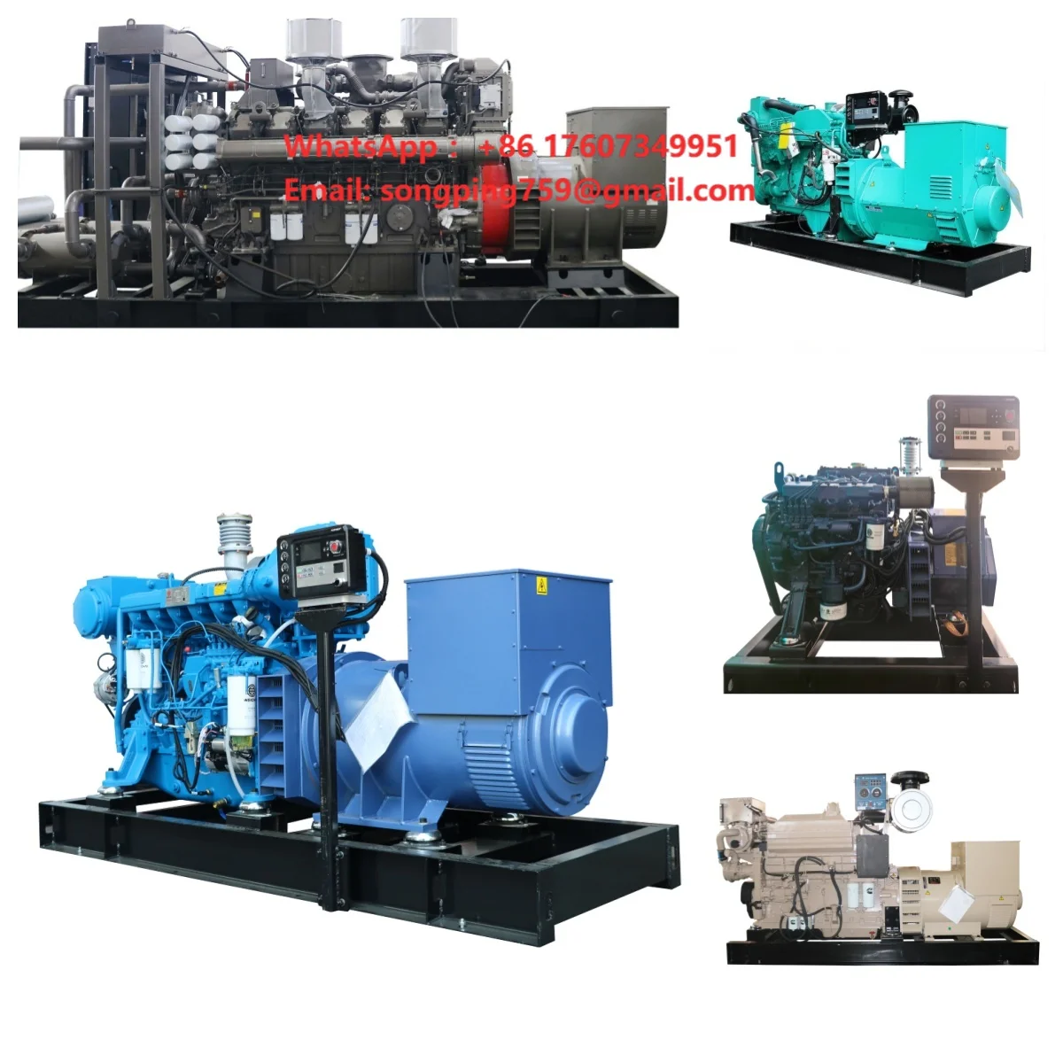 Factory Price Weichai Marine Genset Cargo Ship Generator With CCS
