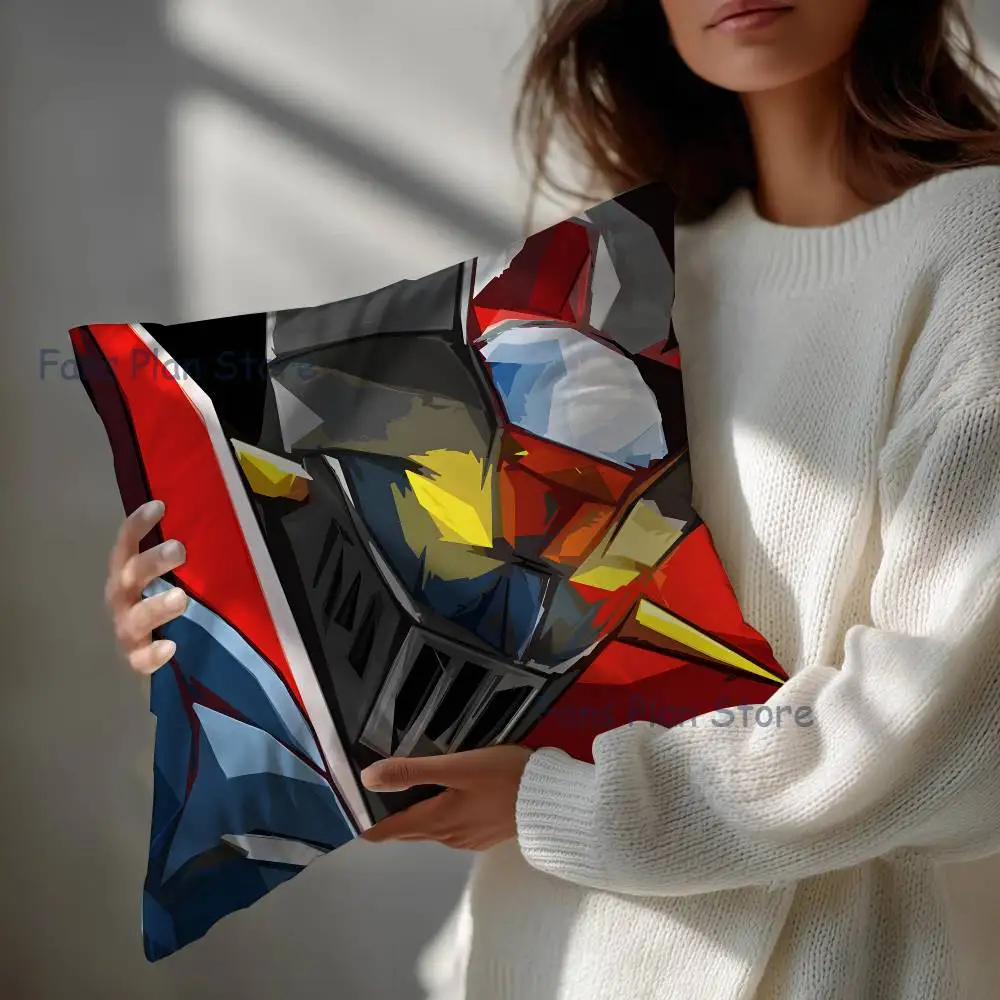 Rocket Punch M-Mazinger Z Pillow Case For Sofa Decor Car Office Room Printing Cushion Cover Decorations and Protector