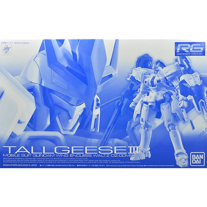 Bandai Gundam Kit RG 1/144 OZ-00MS2B Tallgeese3  Anime Figure Genuine Gunpla Action Toy Figure Robot Model Toys for Children