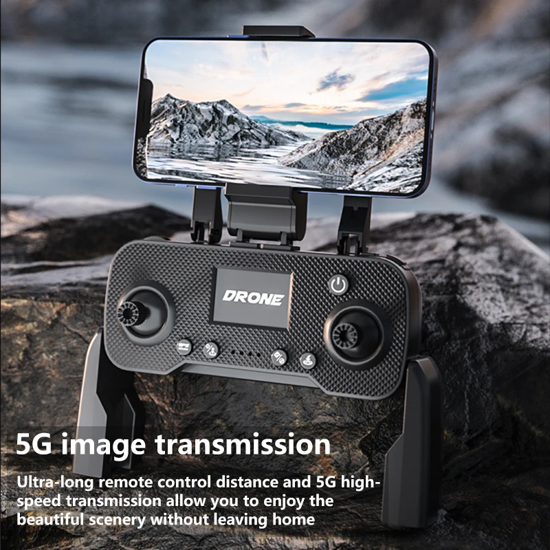 New B6Mini Drone 5G WiFi FPV 360° Laser Obstacle Avoidance Brushless Motor GPS Return 4K HD Dual Camera RC Quadcopter Drone Toys