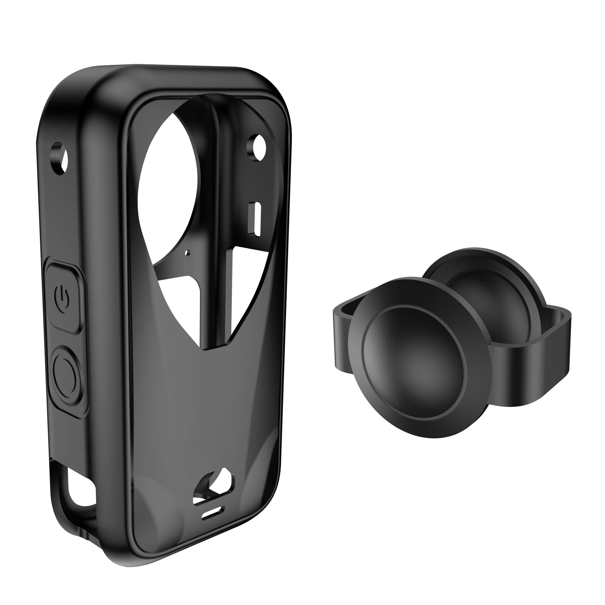 Osłona obiektywu + silikonowe etui do Insta360 X6, osłona ochronna obiektywu i etui ochronne na korpus kamery Insta360 X6 (zestaw akcesoriów) — zdjęcie produktu 6