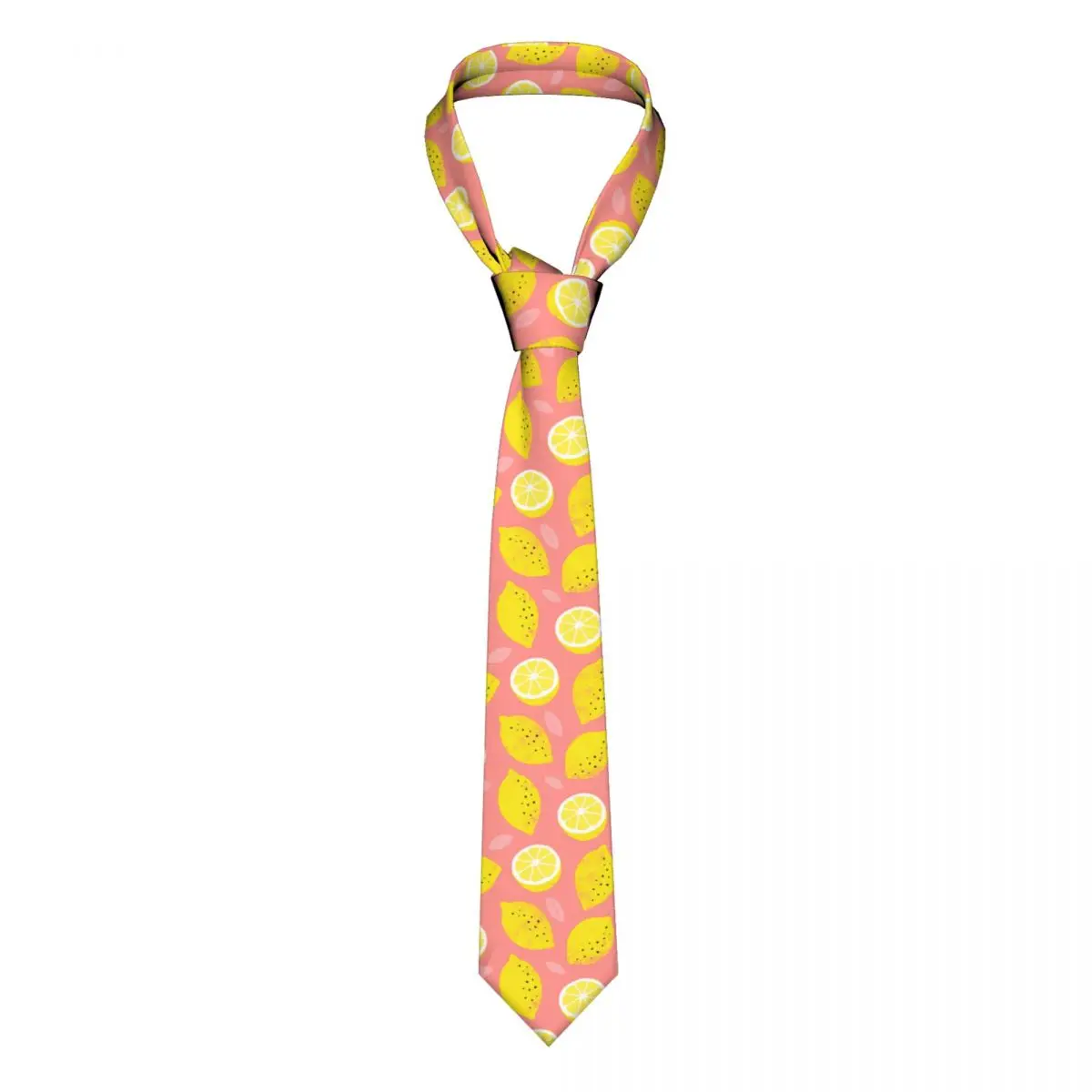 Summer Lemon Men Necktie Casual Polyester 8 cm Classic Neck Ties for Mens Accessories Cravat Gift