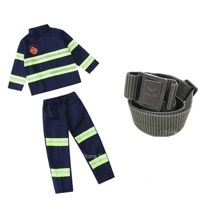 Disfraz de Halloween de Año Nuevo para niños, uniforme de bombero, Cosplay de Sam, juego de rol de bombero, ropa de fantasía, fiesta