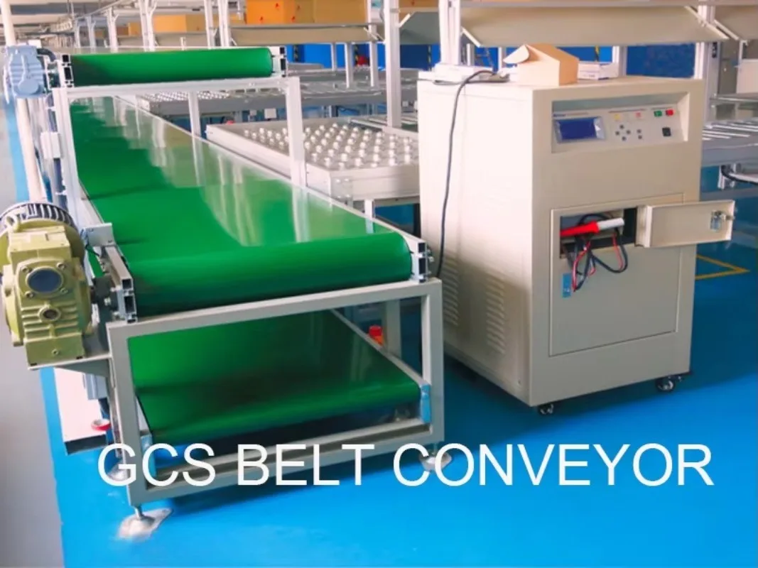 China Conveyor Roller System Manufacturer Green PVC Belt Production Line Conveyor Line Conveyor System