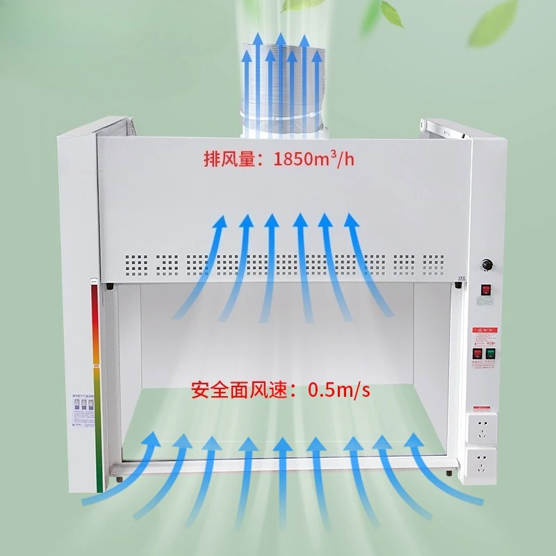 

All-steel Fume Hood Laboratory Fume Hood Anti-corrosion Acid and Alkali Resistance Exhaust Ventilation Table Type 80cm