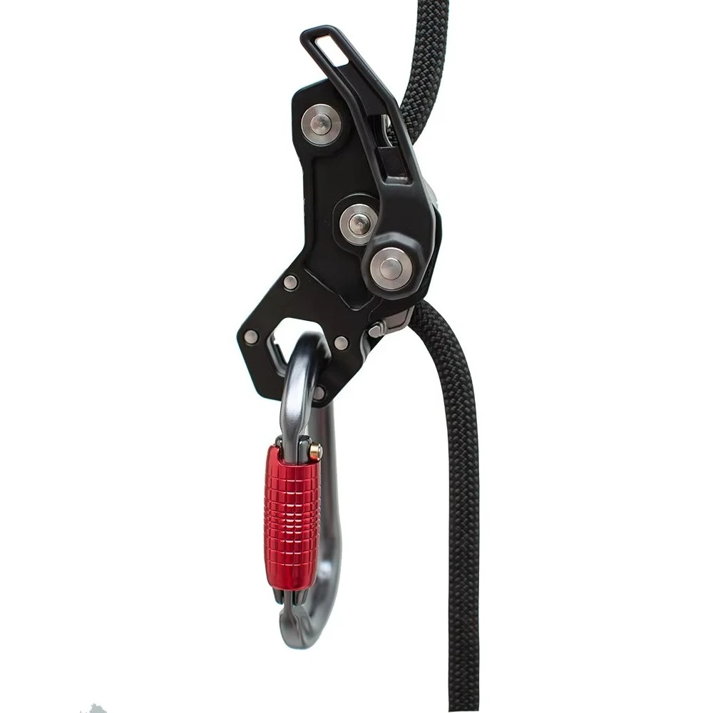 Pegue un descenso de control de pánico para operaciones al aire libre de gran altitud, protector de cuerda, para evitar caídas