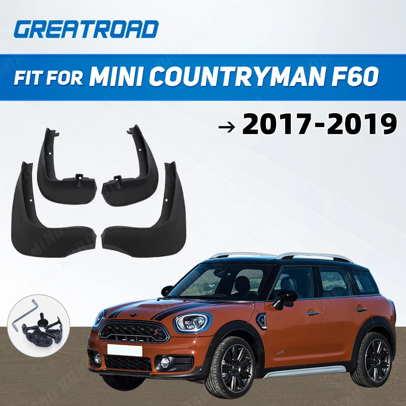 OE Styled Car Mud Flaps For Mini Countryman F60 2017 2018 2019 Mudflaps Splash Guards Mud Flap Mudguards