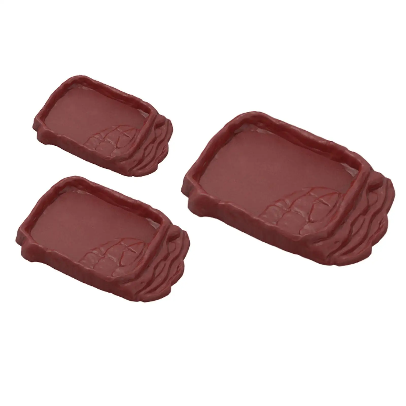 Reptile Ramp Food Bowl Habitat Feeder for Scorpion Terrarium Decor