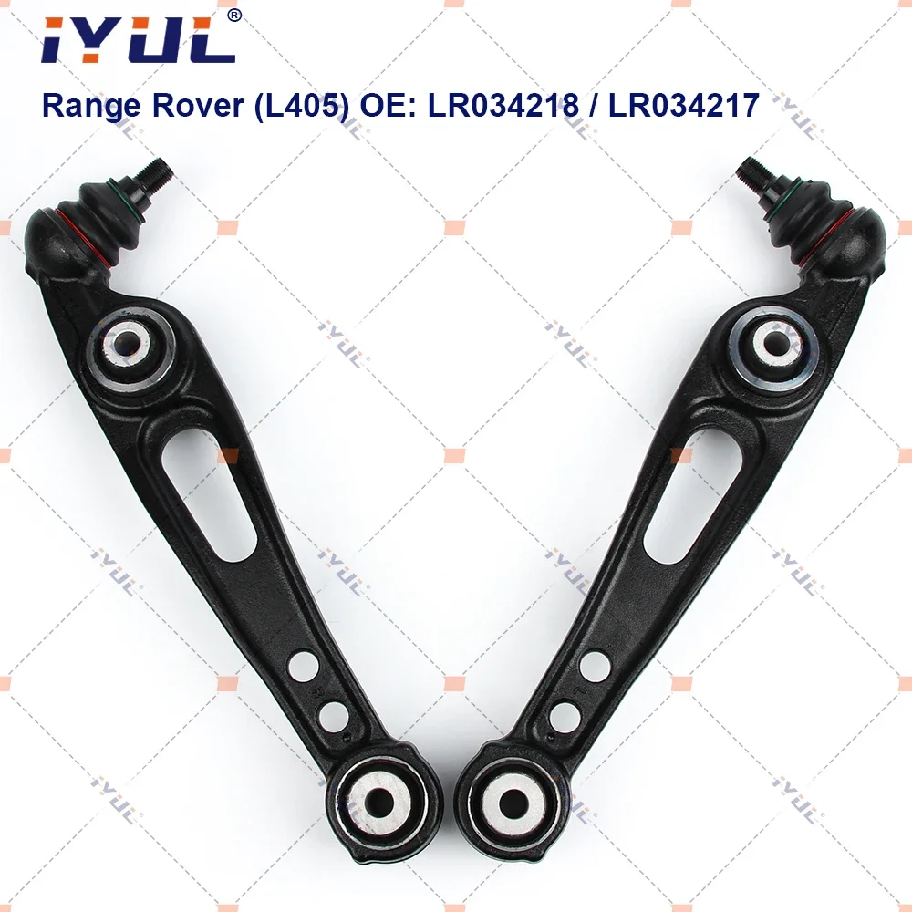 

IYUL A Pair Front Lower Suspension Control Arm Straight For Land Range Rover L405 Hybrid LR034218 LR034217 LR078478 LR078476