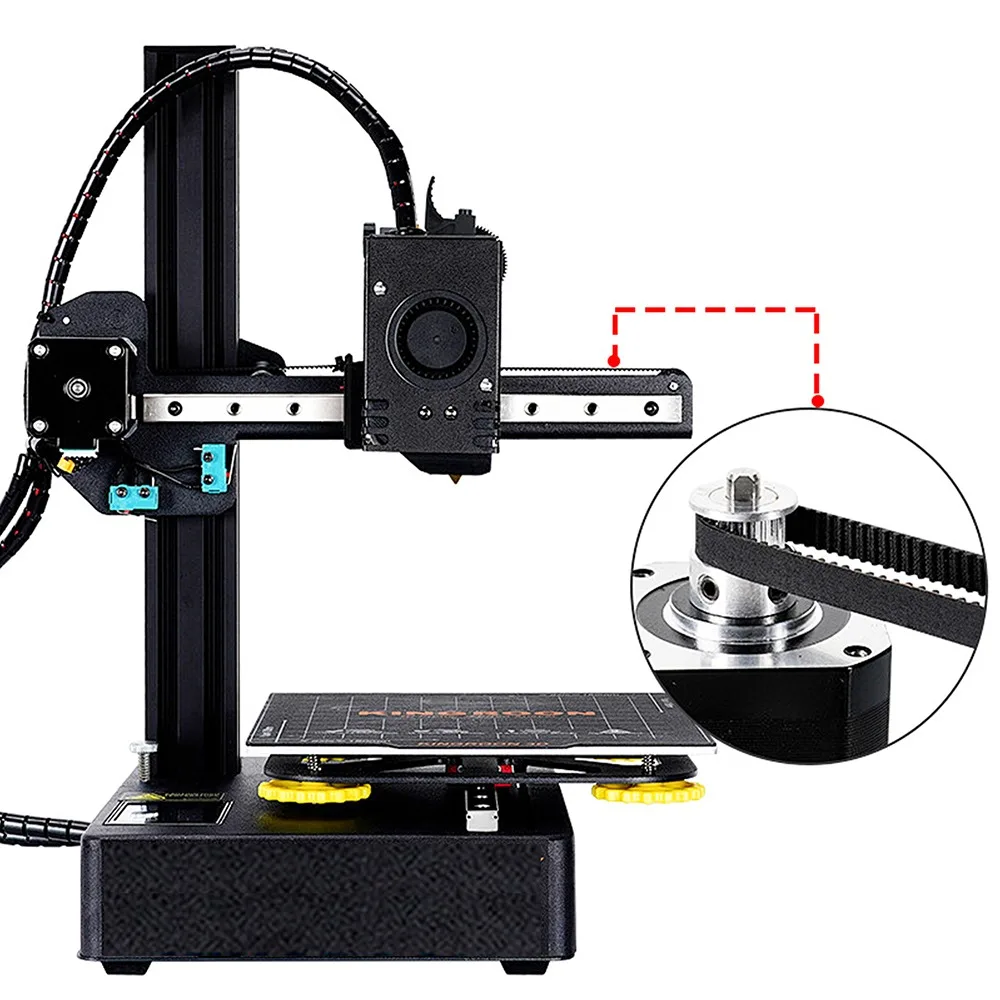 1PCS 3D Printer Parts GT2 6mm Closed Loop Rubber Timing Belt 132 134 136 138 140 142 144 146 148 150 152 154 156 158 160mm 2GT