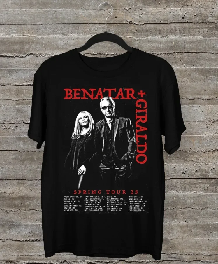 NEW Pat Benatar 2025 Tour Date Unisex Short Sleeve T-shirt, size S-5XL