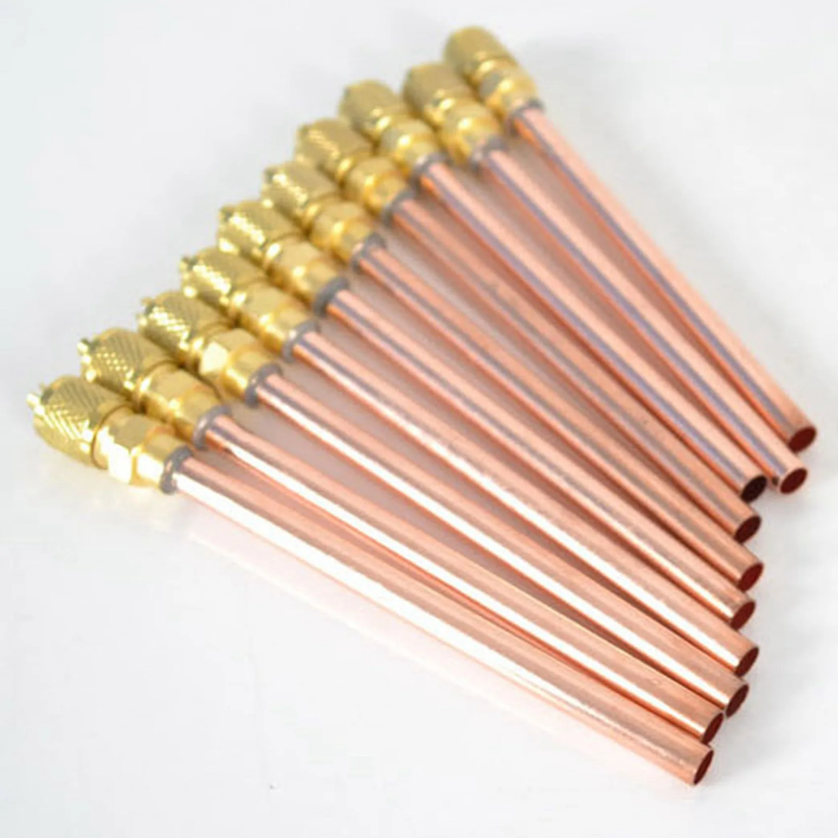 LNHF 20Pcs Access Valve 1/4 Inch SAE 1/4 Inch OD 2.755 Inch Stem Strong Core AC Air Conditioner Refrigeration Access Valve