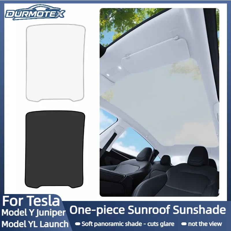 For Tesla Model YL/Y Juniper2026 New Version of Sunshade Integrated Panoramic Sunroof Sun Protection Thermal Insulation Sunshade