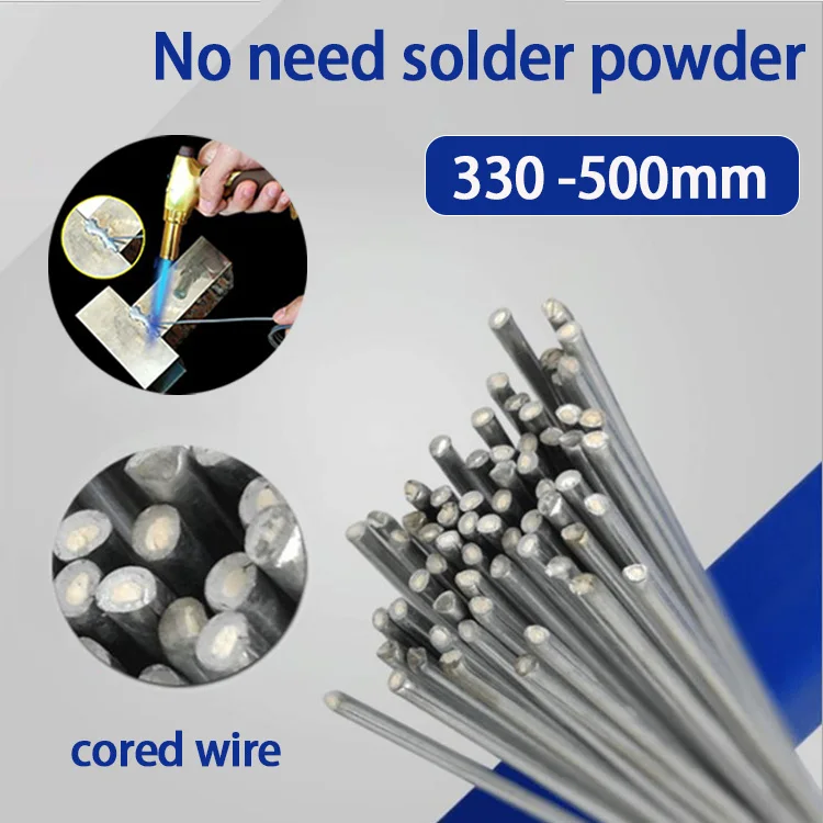 50pcs Universal Solder Wire 1.6/2.0/2.5mm Steel Aluminum Copper Iron Metal Low Temperature Welding Wire Fusible Without Powder