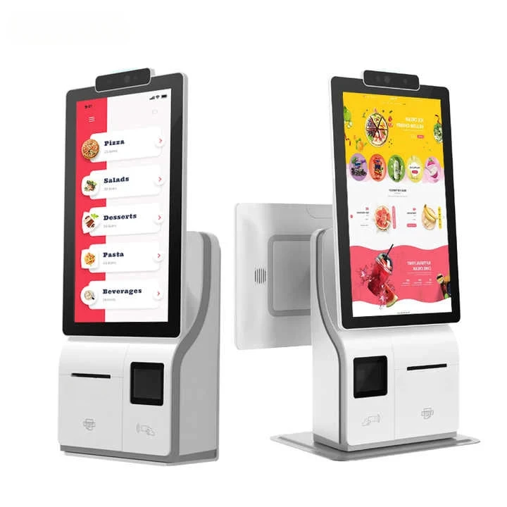 Multi Size 15.6 Inch Desktop POS Device Checkout Terminal Self Service Kiosk Android 11 OS Printer and 2D Scanner