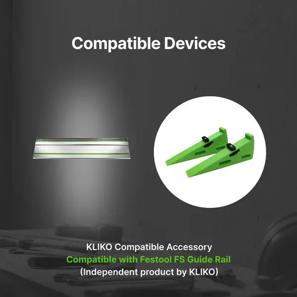 2‑Pack 20° Tilter Set Compatible with Festool FS Guide Rail Woodworking Track Saw Accessory for Angled Cutting Routing