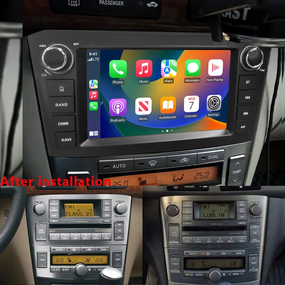 

CHSTEK Android 13 Car Radio For Toyota Avensis T25 2003-2010 Carplay Multimedia Vedio Player GPS Navigation WIFI 4G RDS BT Audio