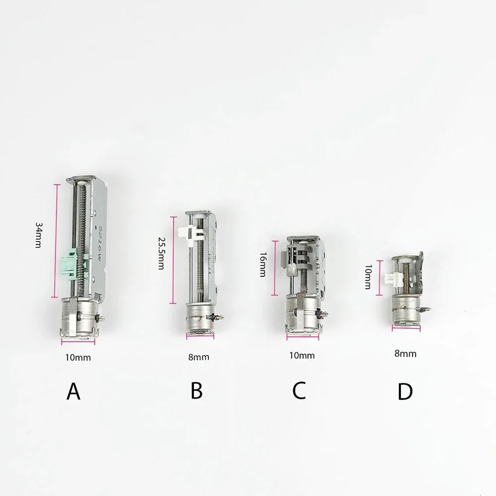 1PC 10mm/16mm/25.5mm/34mm Stroke 2-Phase 4-Wire Mini Electric Precision Screw Slide Stepper Stepping Motor