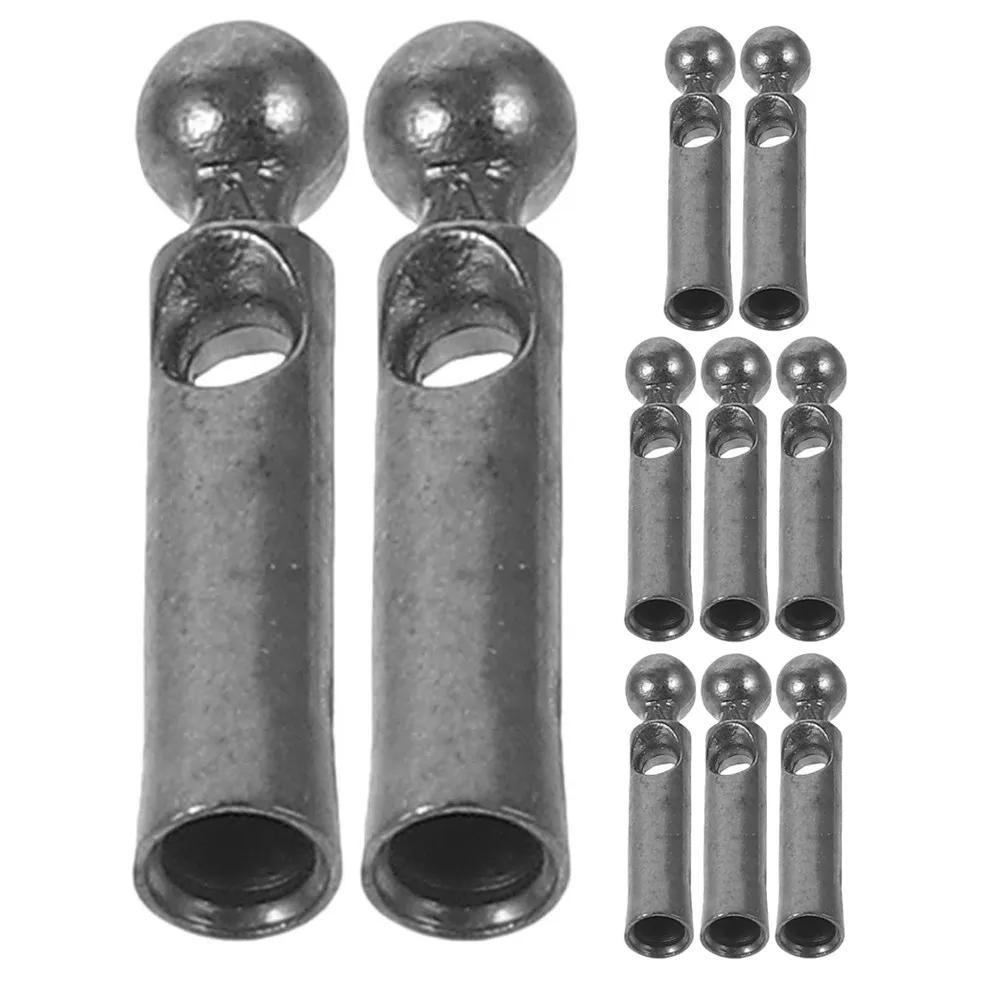 10Pcs Umbrella Tail Beads Metal Repair Kit 2.2mm Hole Diameter Stick Umbrella Replacement Parts Rainshade Frame Metal Tips
