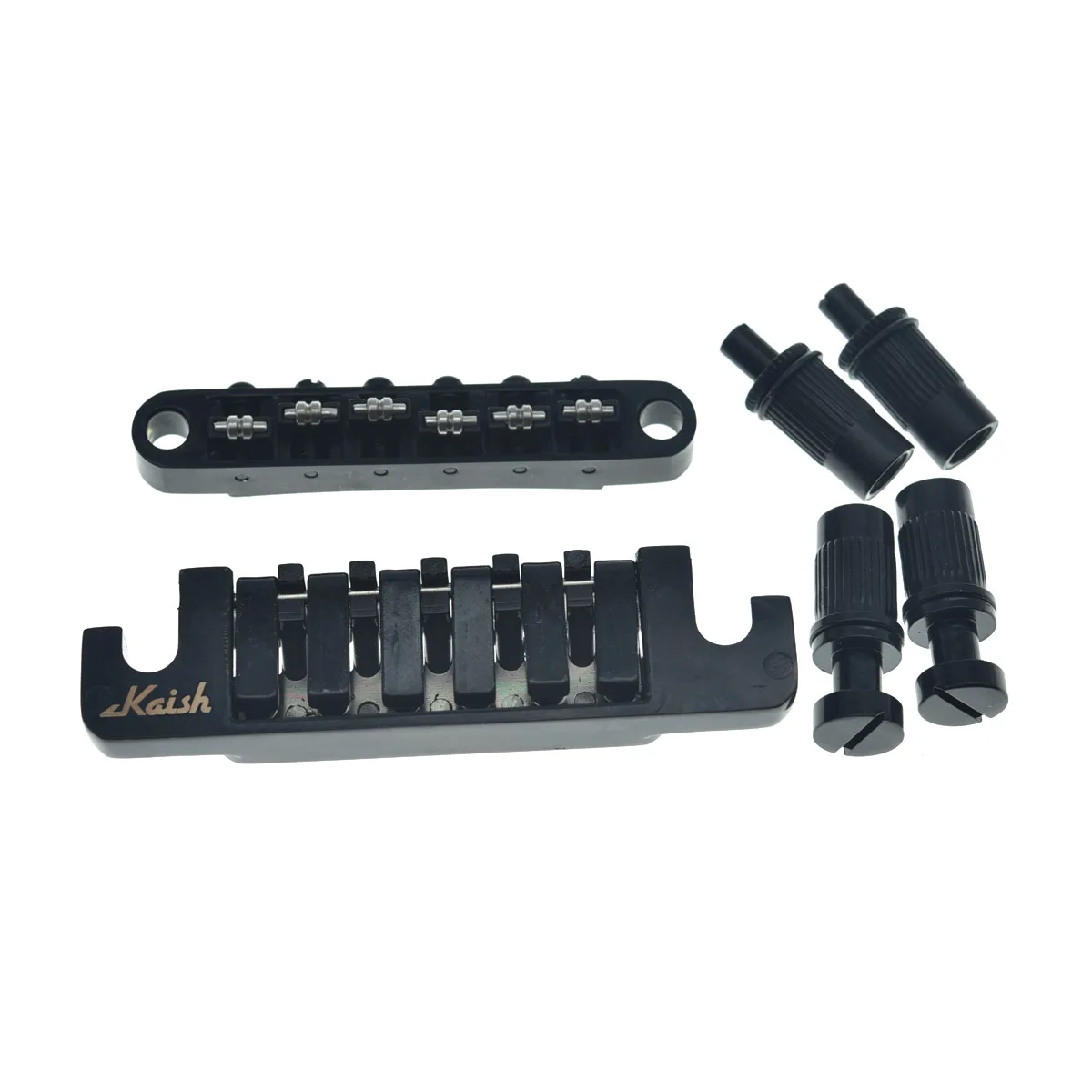 Dopro LP Guitar Roller Saddle Bridge with Roller Saddles Tune-o-matic Bridge & TP-6 Stopbar Tailpiece For Epiphone LP,SG,Dot,ES