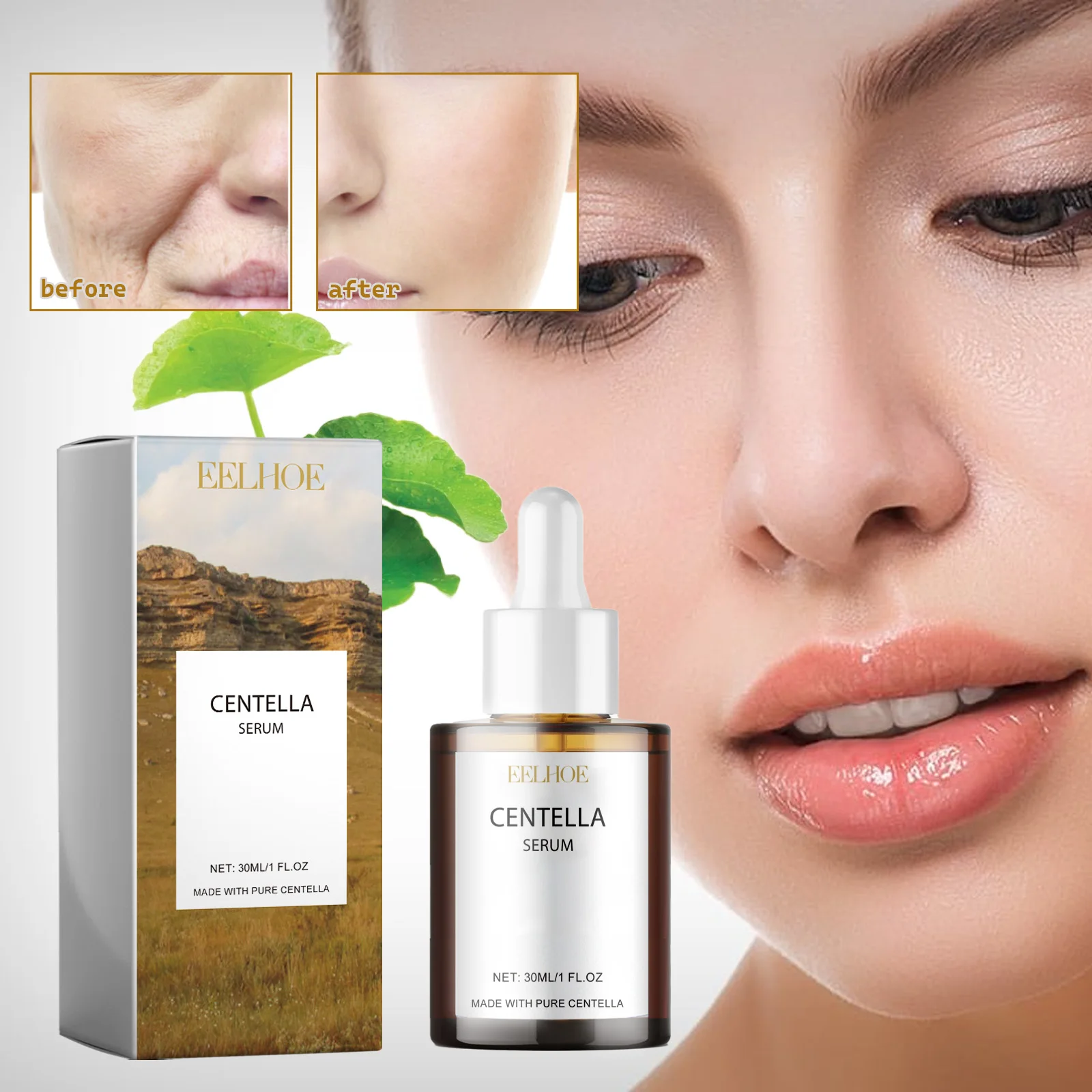 

EELHOE Centella asiais эссенция увлажняющая, улучшающая сухую кожу, гладкая, нежная, осветляющая кожу, увлажняющая эссенция