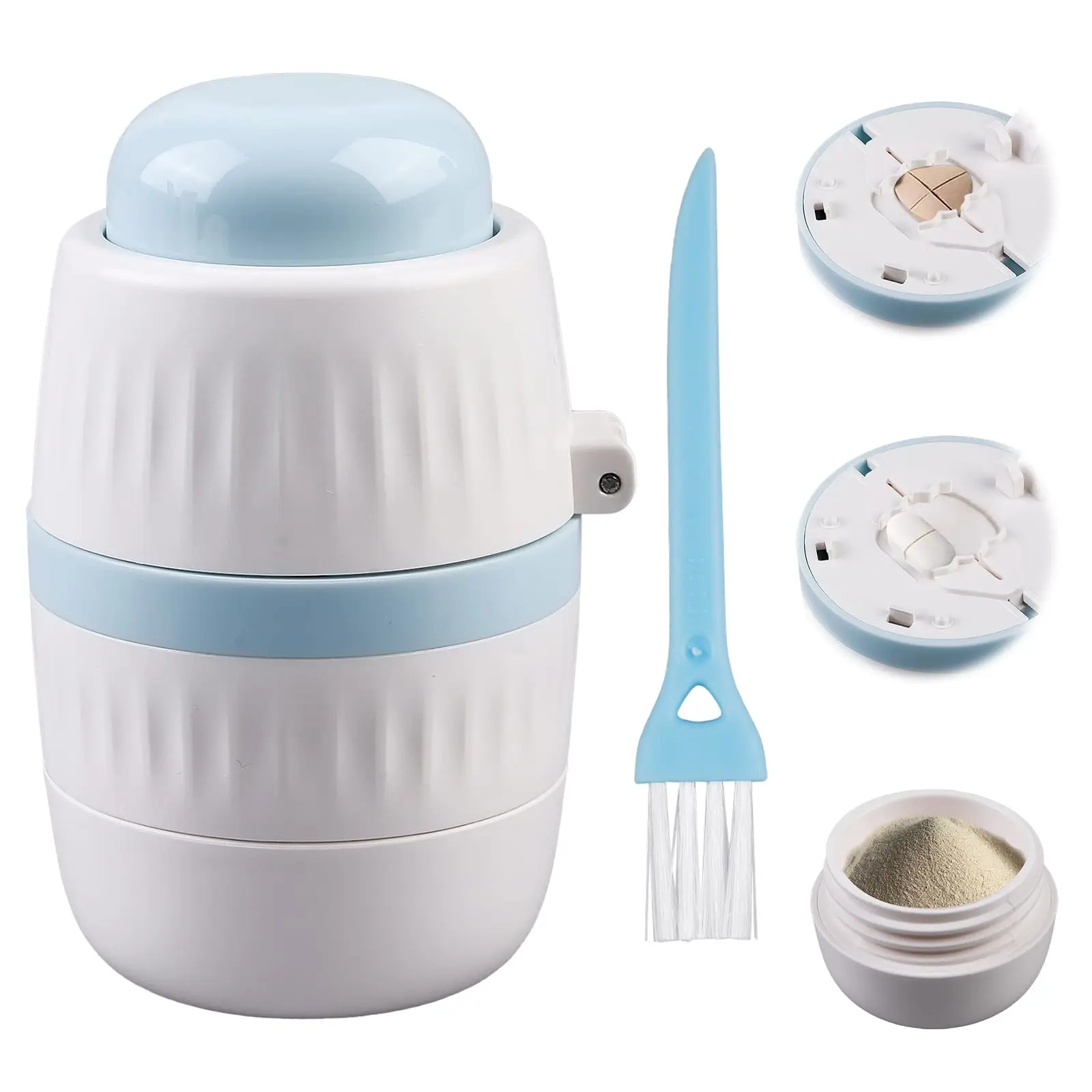 Portable Pill Box with Half And Quarter Pill Cutter Multifuction Medicine Splitter Storage Box For Outdoor And Travel